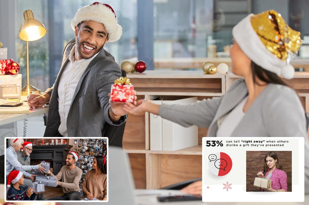 Gift face on vacation? Most fake their excitement during the holidays